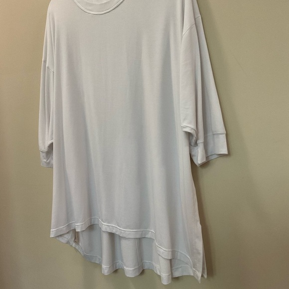 Athleta Inspire Top Plus Size White 3/4 Sleeves  Size 2X - Picture 2 of 7